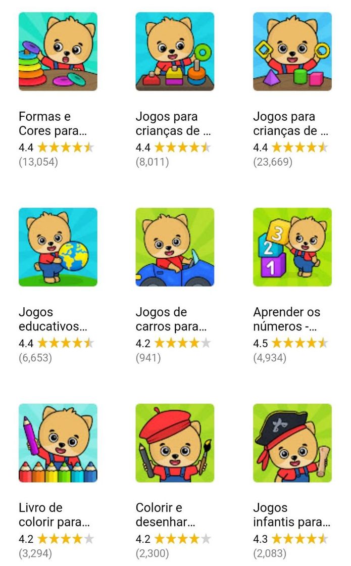 App Jogos - 2Anos