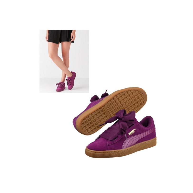 Products puma suede heart purple