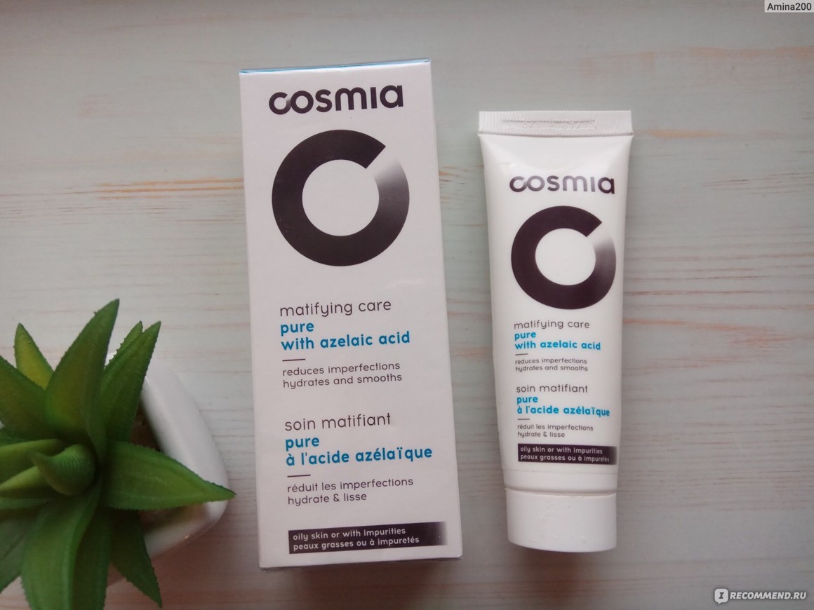 Producto Cosmia matifying care pure with azelaic acid