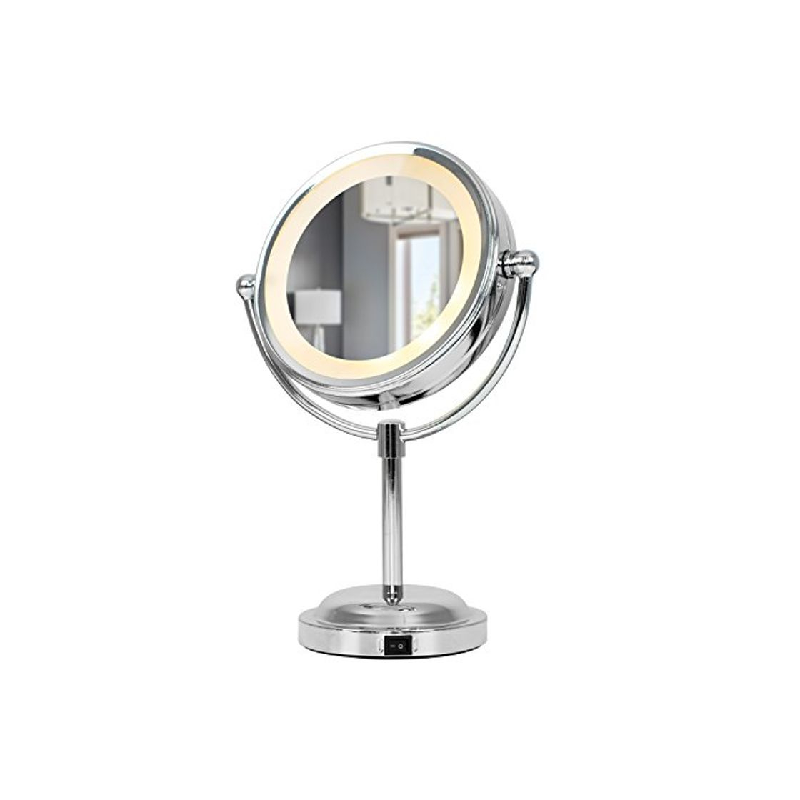 Social MiniSun - Moderno espejo de aumento con luz LED para baño 'Vanity