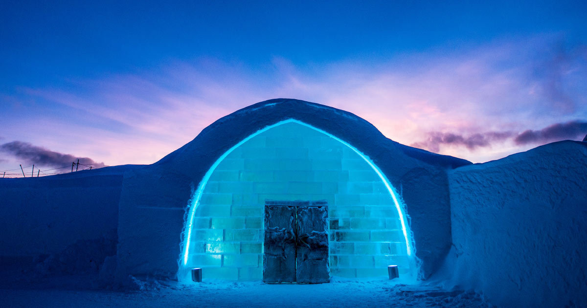 Place Hôtel de glace