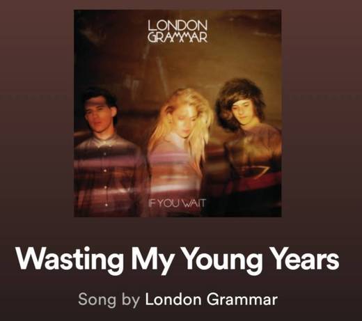 Wasting My Young Years