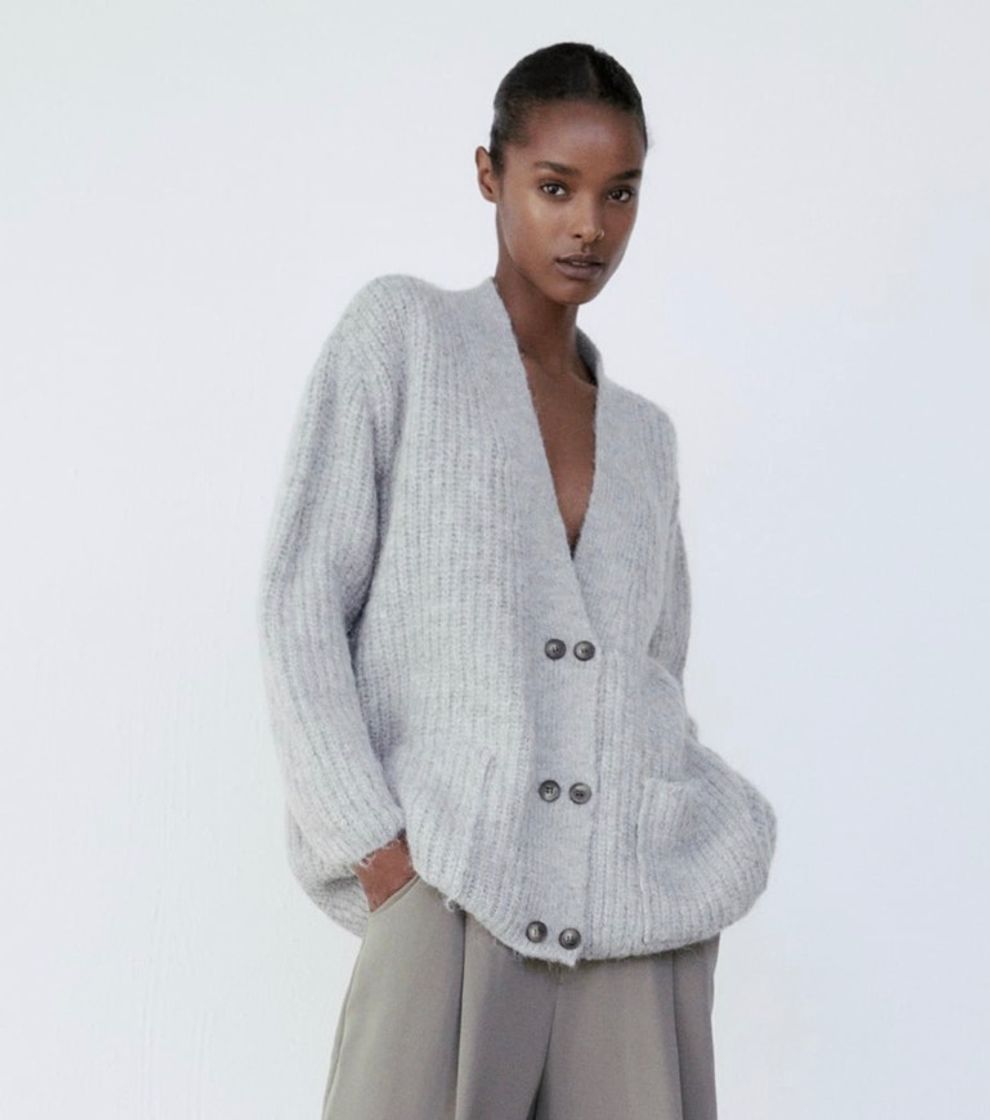 Social CHAQUETA OVERSIZE PUNTO