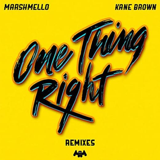 Marshmello & Kane Brown - One Thing Right 