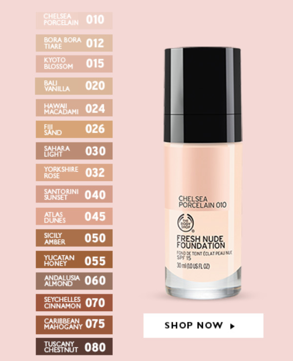 Product FRESH NUDE FOUNDATION by the body shop