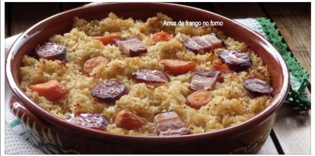 Fashion Arroz de frango no forno