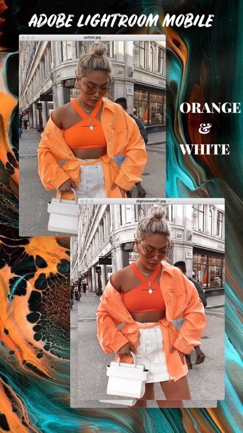 Fashion Orange and white preset