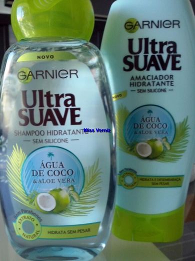 Champô Garnier Ultra Suave água de cocô e Aloe Vera