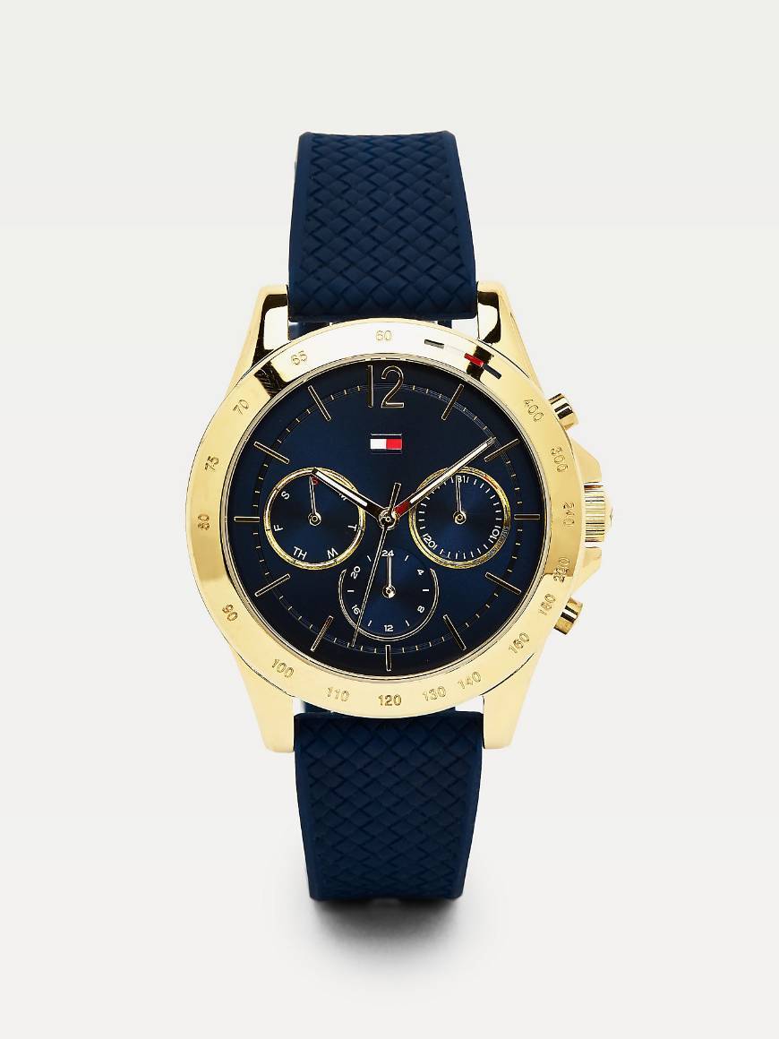 Social HAVEN GOLD-PLATED SILICONE WATCH TOMMY HILFIGER
