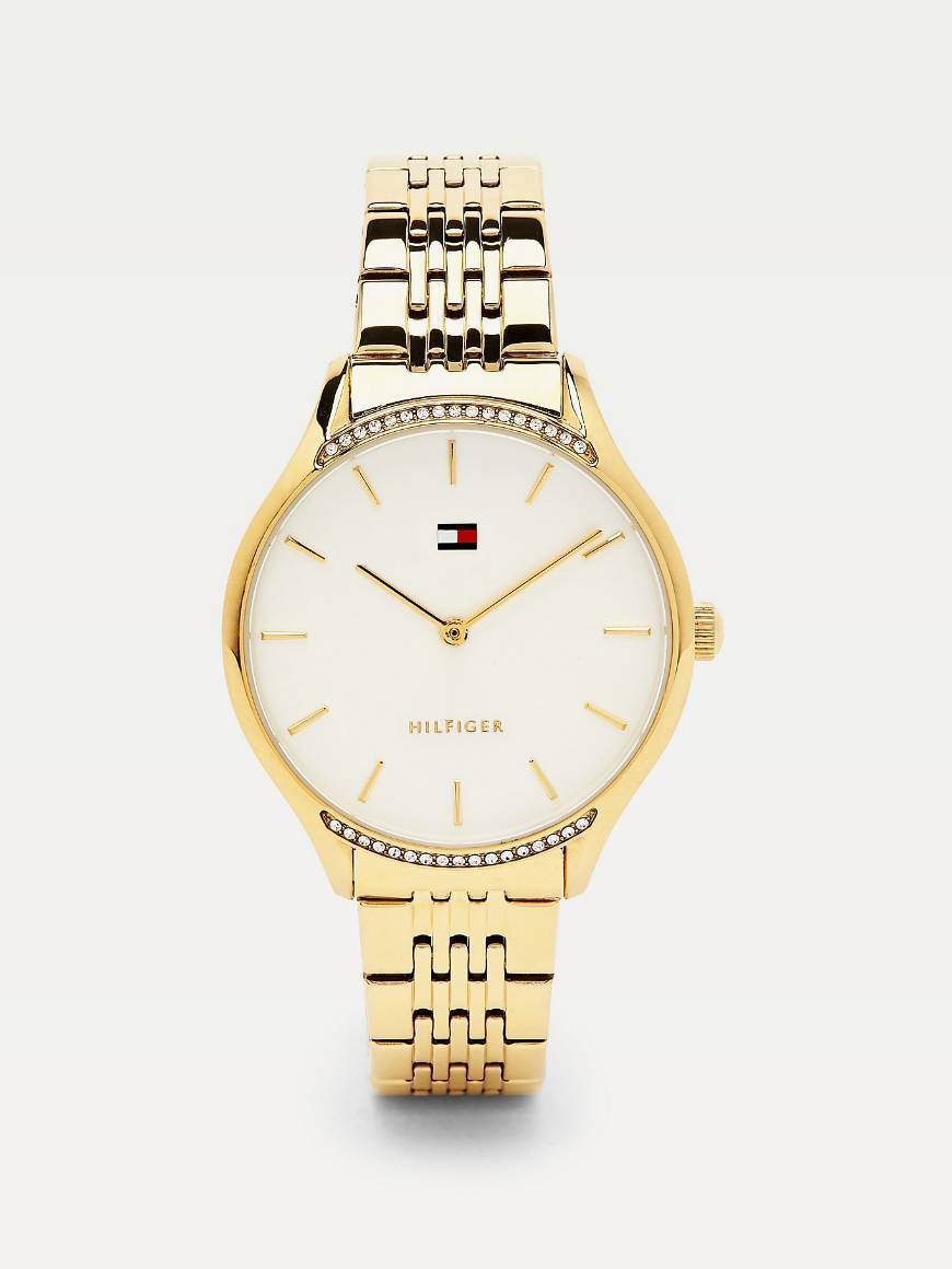 Social GRAY GOLD-PLATED WATCH TOMMY HILFIGER