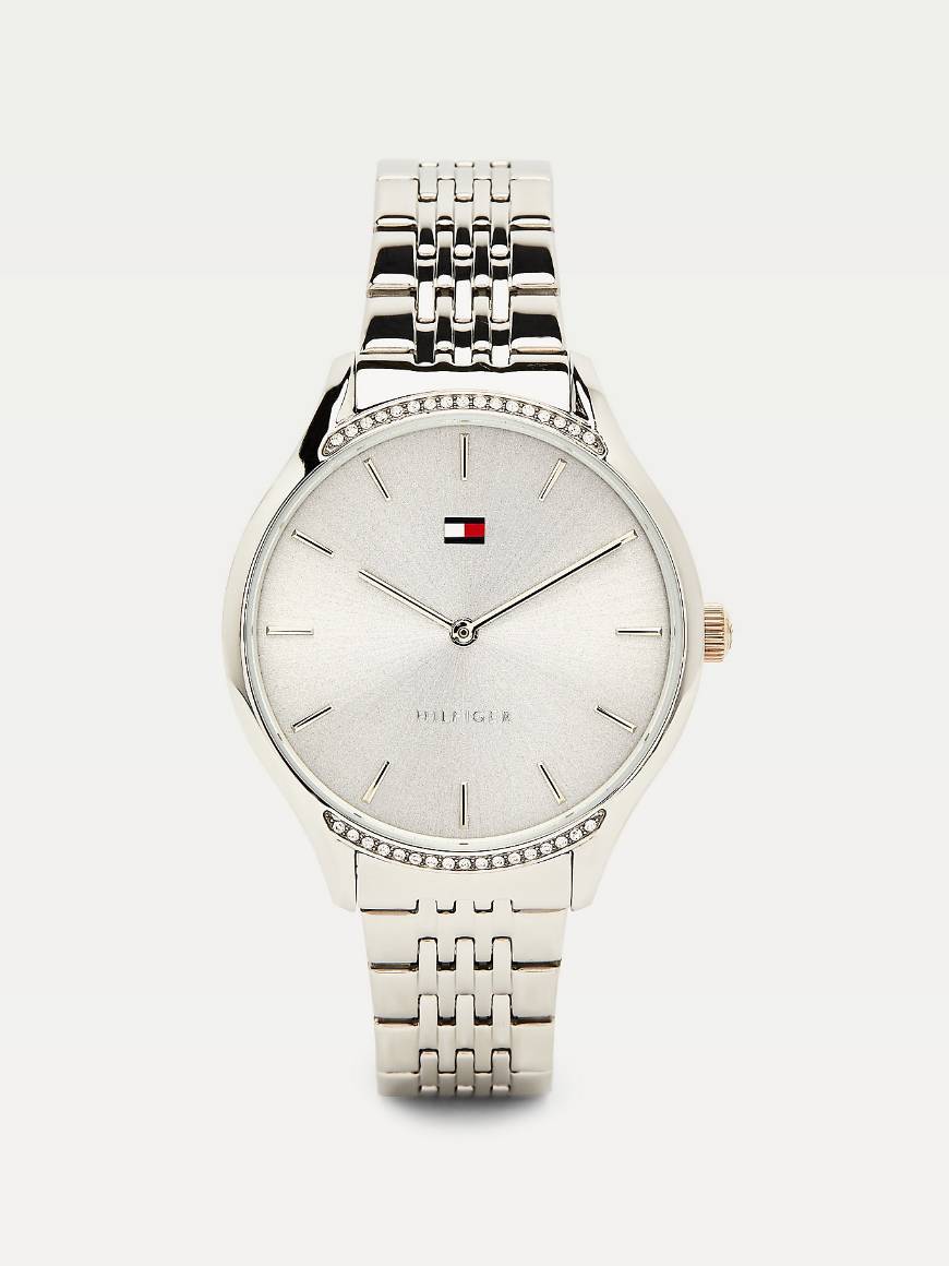 Social STAINLESS STEEL CRYSTAL WATCH TOMMY HILFIGER