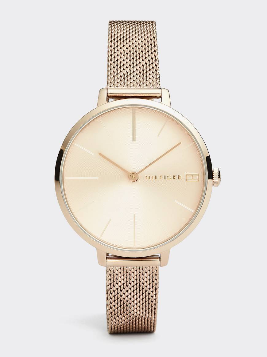 Social ZENDAYA CARNATION GOLD-PLATED BRACELET WATCH TOMMY HILFIGER