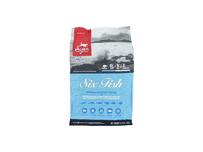 Producto ORIJEN 6 FISH comida para perro 11 KG 1 Saco