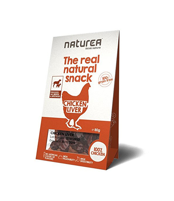 Producto Naturea Snack para Perros Hígado de Pollo - Paquete de 8 x