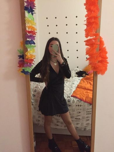 Vestido Veludo Preto