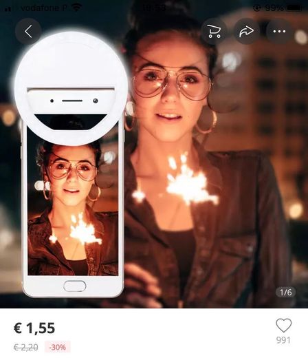 Lâmpada led para selfies 