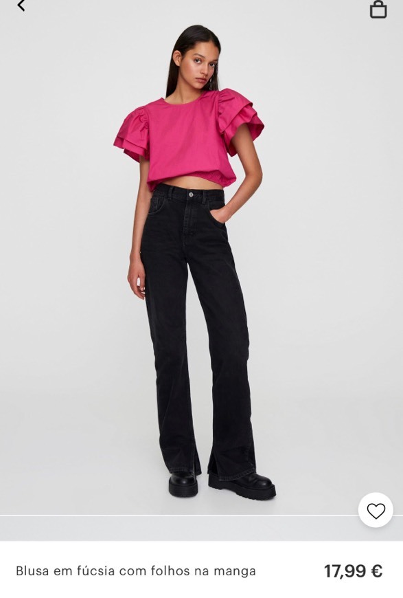 Fashion Blusa com folhos pull&bear