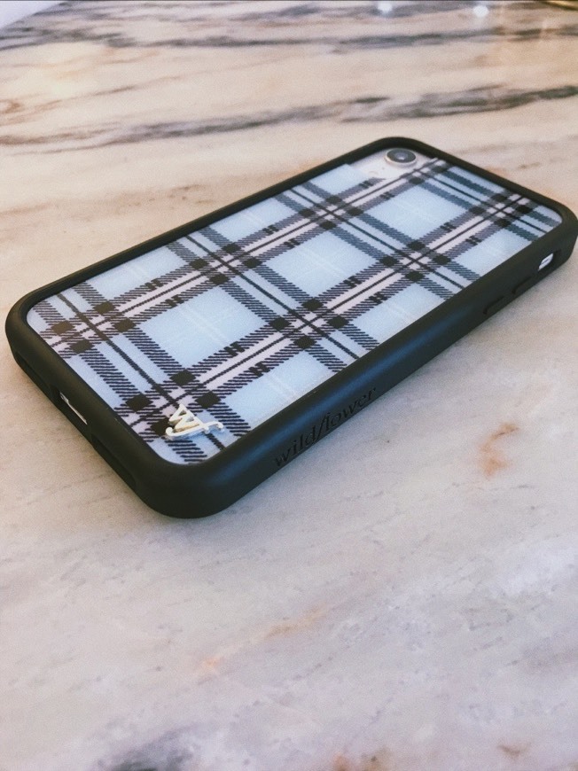 Productos Blue Plaid Wildflower Case