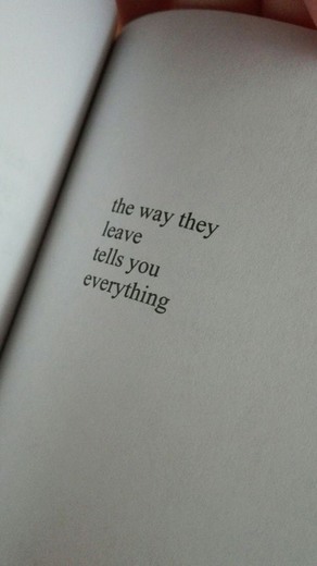 The way they leave tells you everything 