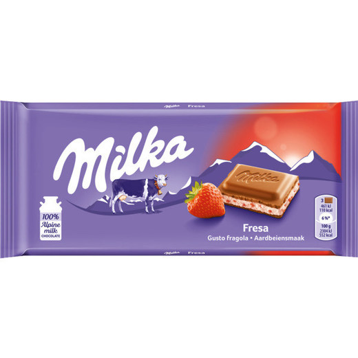 Milka strawberry