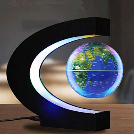 Home Ocamo LED Electronic Magnetic Levitation Globe Shape Night Light Home Decor English