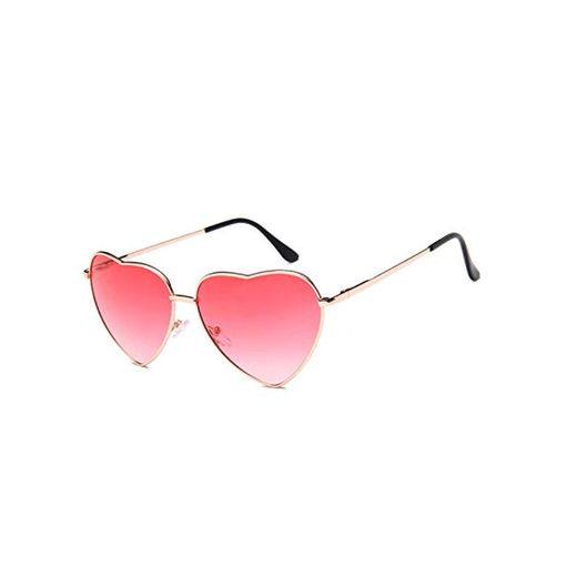 OULN1Y Gafas de sol Vintage Heart Sunglasses Women Candy Color Gradient Sun Glasses Outdoor Goggles Party