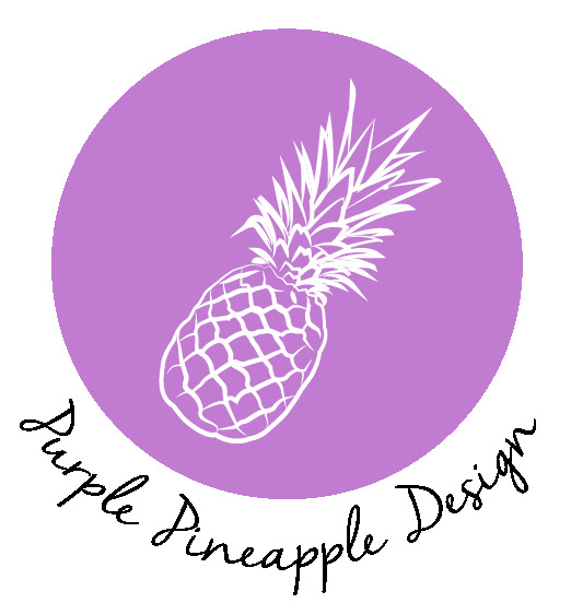 Fashion Purple Pineapple Design