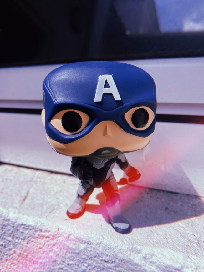 Game Funko- Pop Bobble: Avengers Endgame: Captain America Marvel Capitán Collectible Figure, Multicolor,