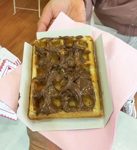 Waffle com Nutella 🍫