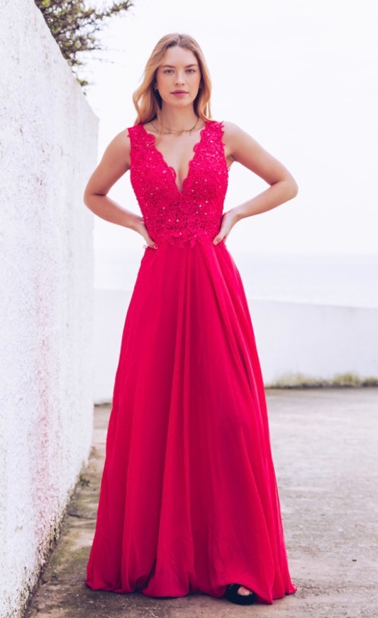 Moda Vestido Afrodite Coral