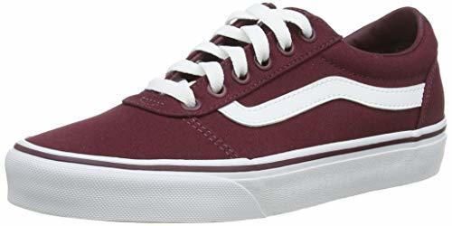 Vans Ward, Zapatillas para Mujer, Rojo