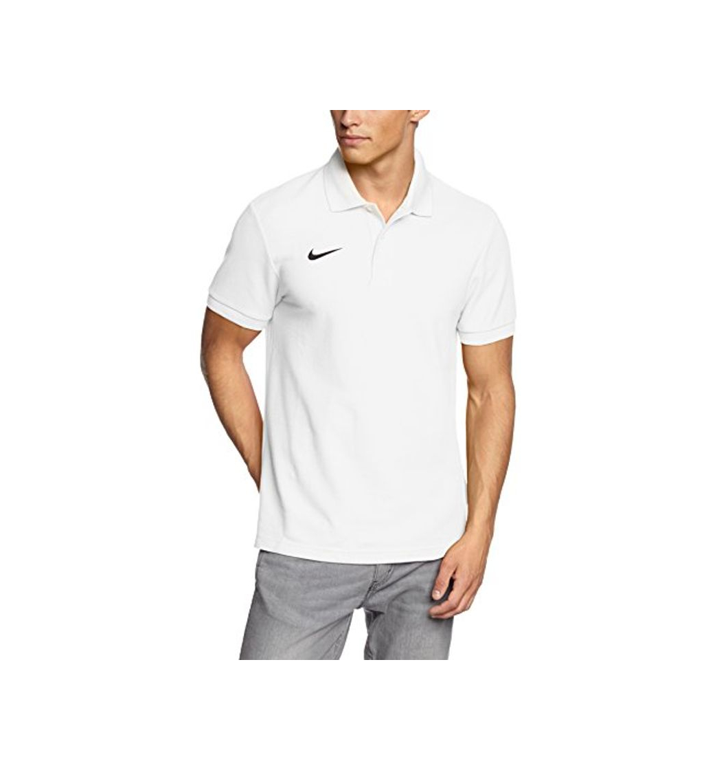 Social Nike Poloshirt TS Core Polo de Golf, Hombre, Blanco/Negro