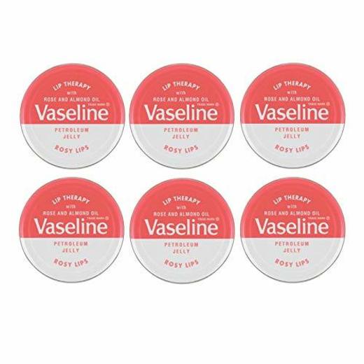 Vaseline Vaselina Lip Balm terapia Petróleo Jelly 20G - Paquete de 6
