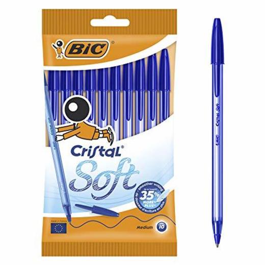 BIC Cristal Soft bolígrafos punta media