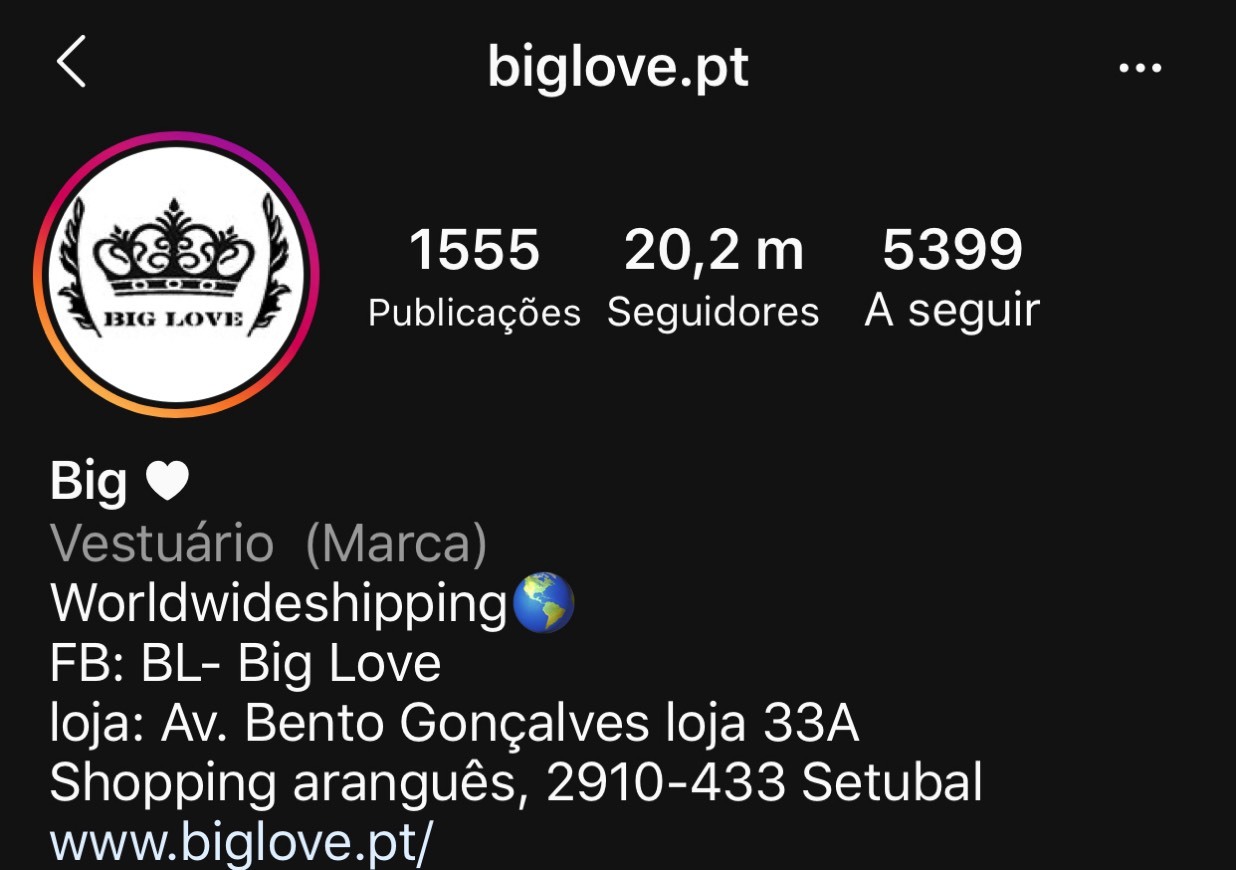 Loja big love 