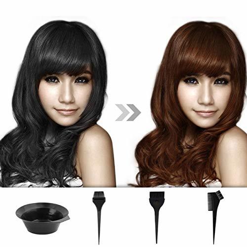 Product 1 Unidades Negro Plástico Tinte para el cabello Cepillo para colorear Peine