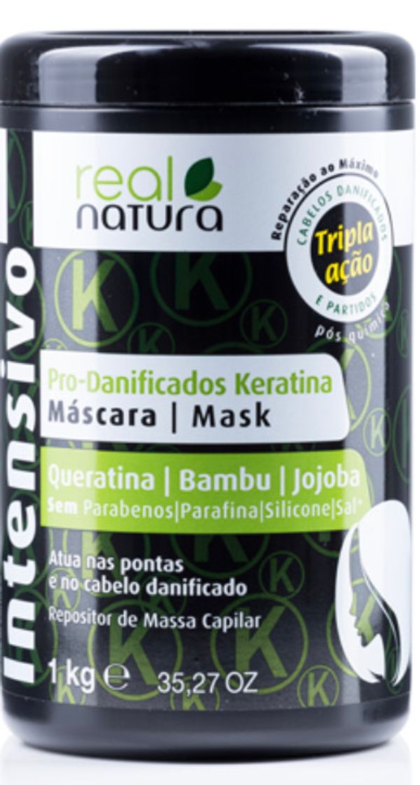 Producto Real Natura Máscara Queratina Cabelos Danificados 1Kg