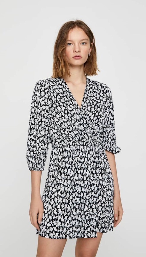 Fashion Vestido estampado Pull and Bear