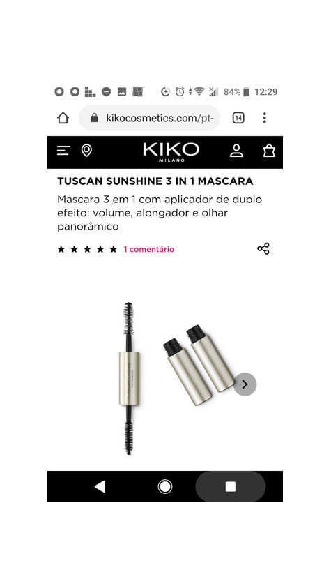 Kiko Máscara Tuscan 3em1