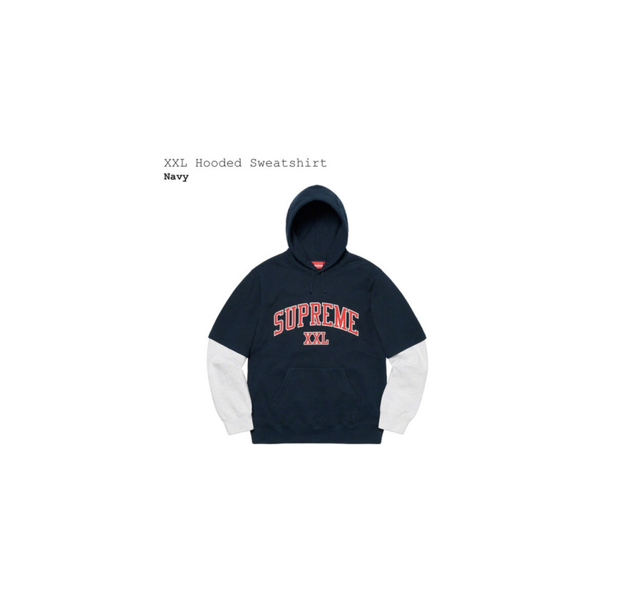 Product XXL supreme hooded sweatshirt 