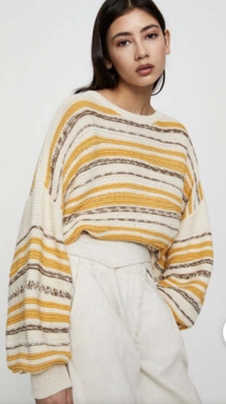 Producto sweater às riscas com silhueta oversize