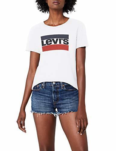 Product Levi's The Perfect Tee, Camiseta para Mujer, Blanco