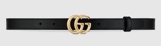 Producto GG Marmont leather belt with shiny buckle