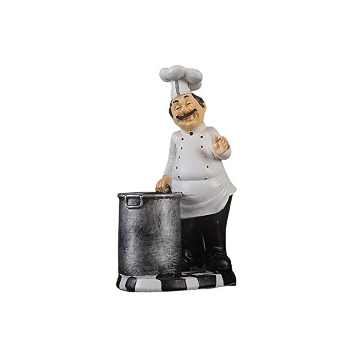 Product joyMerit Chef Francés Estatuilla Adornos De Cocina Resina Cocinero Estatua