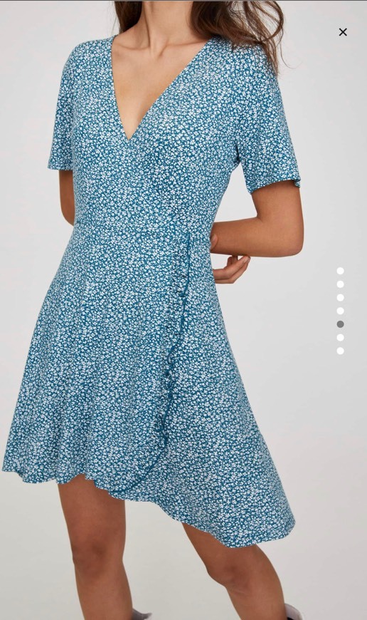 Vestido mini azul Pull&Bear