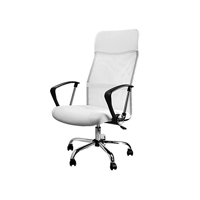 Producto Deuba Silla de Oficina giratoria con Ruedas Blanca o Negra con reposabrazos