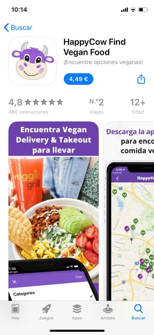 App Vegan Food Near You - HappyCow