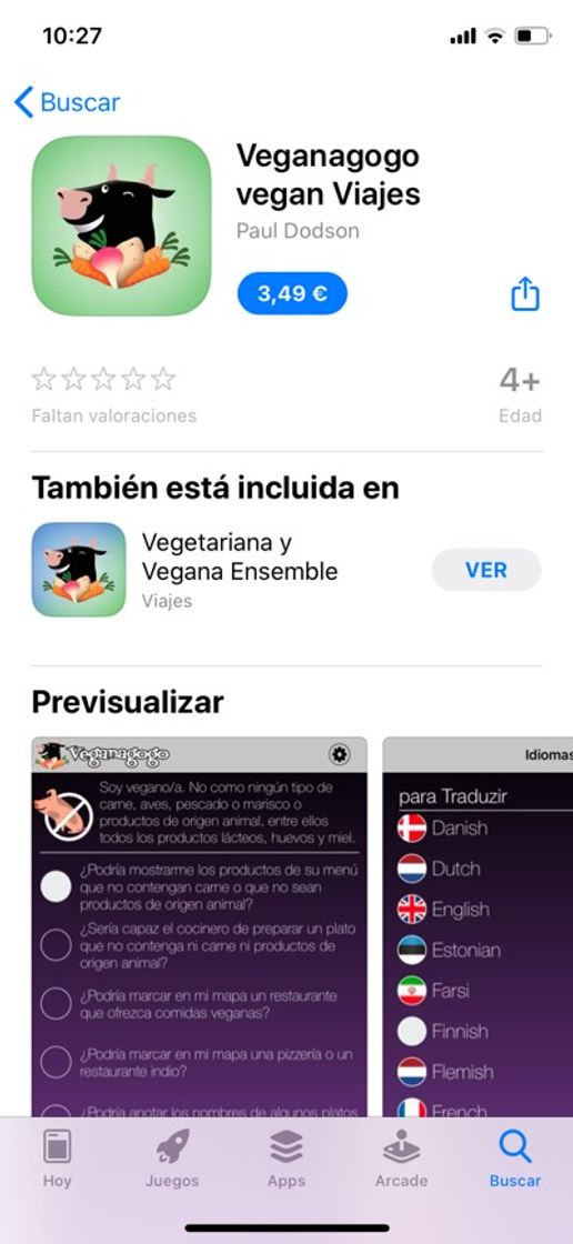 App ‎Veganagogo vegan Viajes