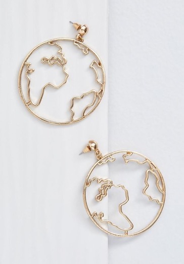 World earrings 