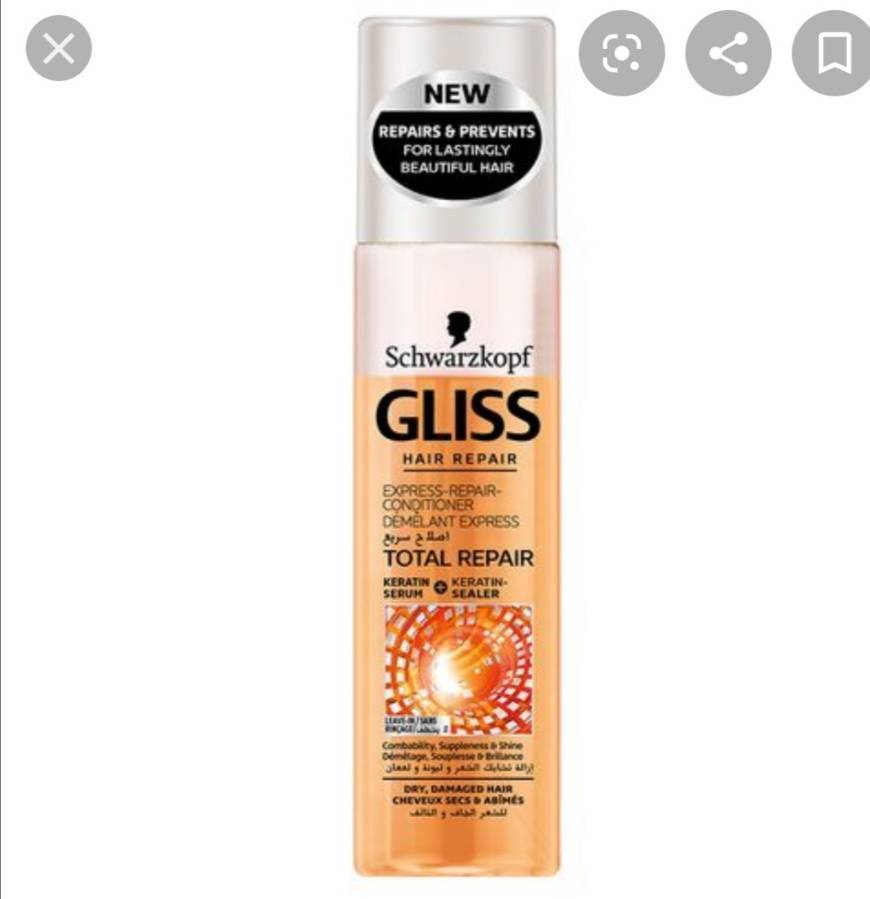 Fashion Schwarzkopf gliss hair repair